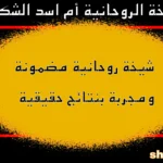 الشيخة الروحانية أم أسد الشكرجي – شيخة روحانية مضمونة ومجربة بنتائج حقيقية