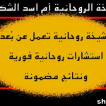 الشيخة الروحانية أم أسد الشكرجي – استشارات روحانية فورية ونتائج مضمونة